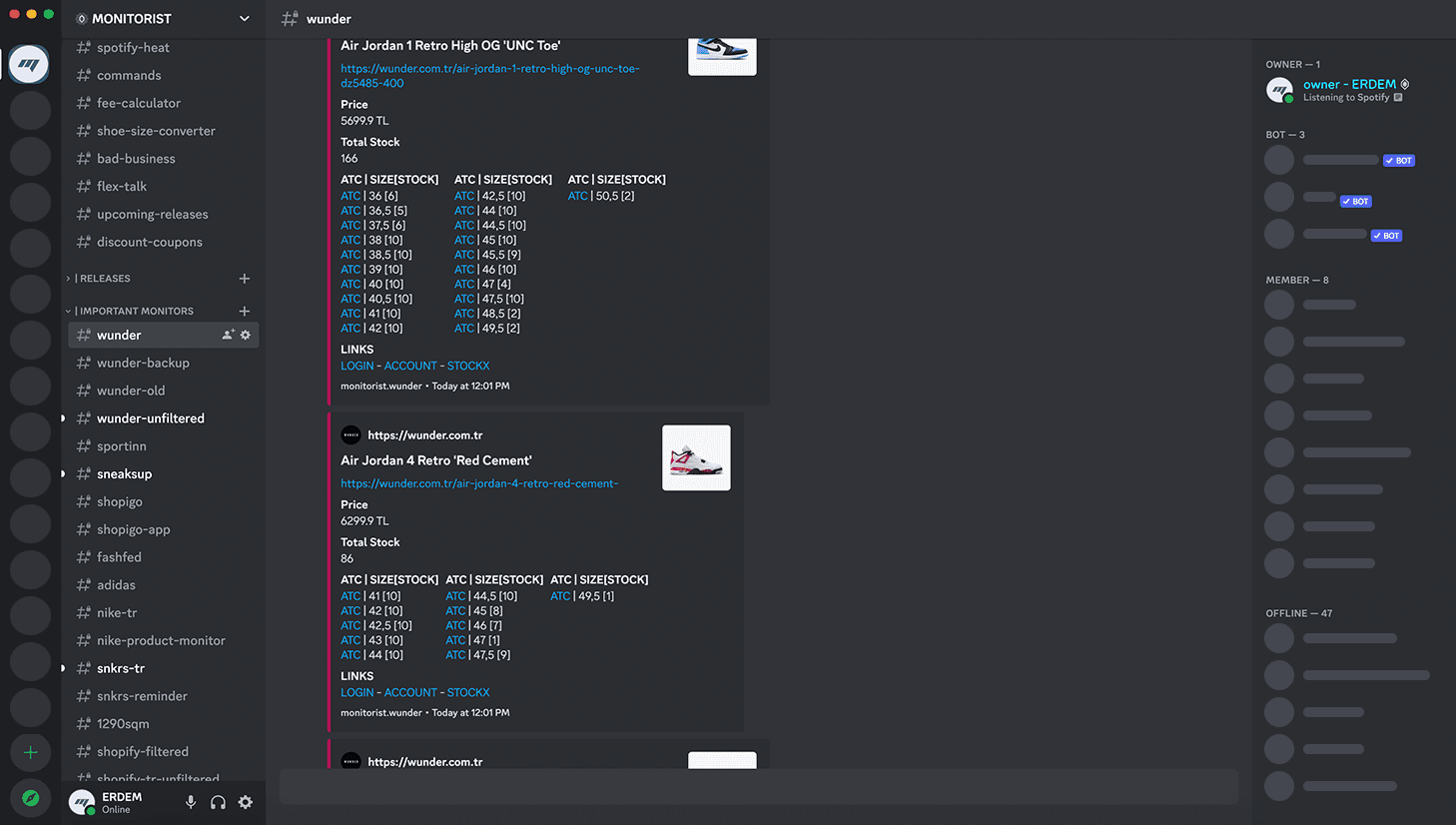 Monitorist Dashboard